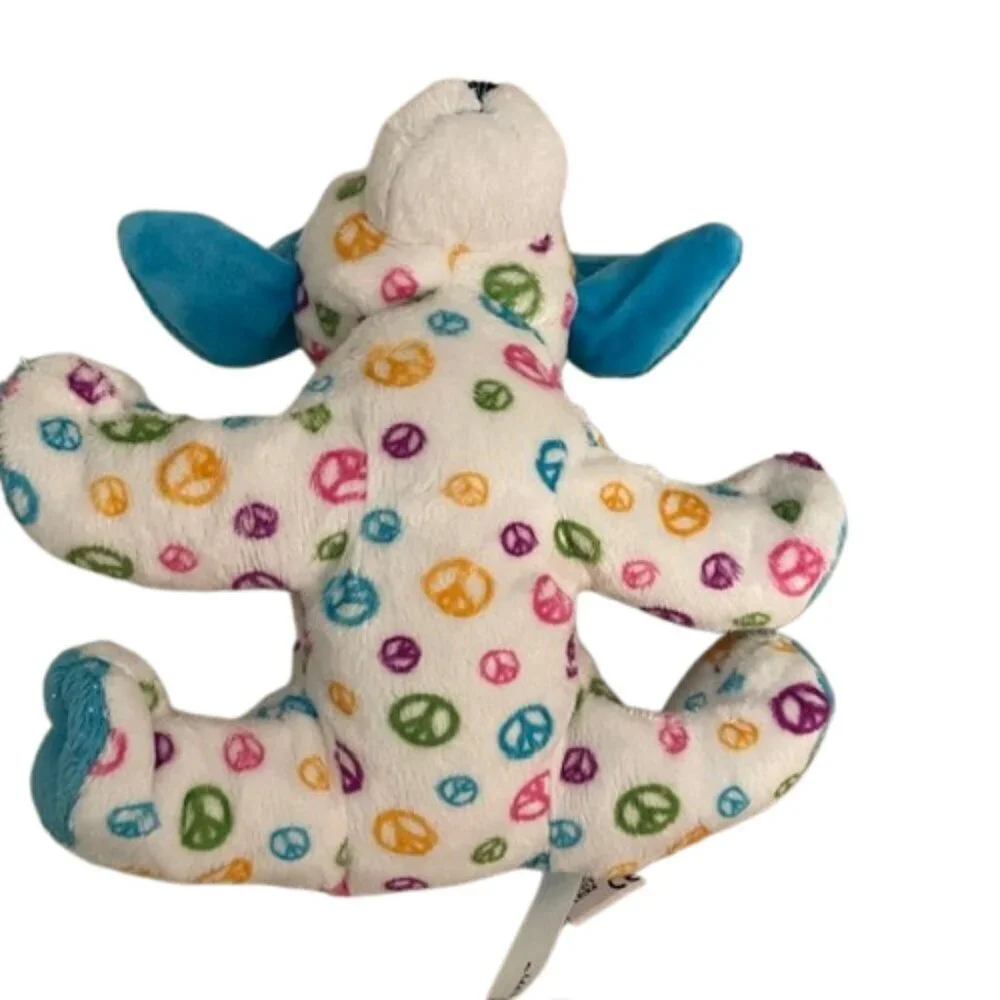 Webkinz Peace Puppy Blue Ears Tail Paw Pads HM440 NO CODE PLUSH ONLY
